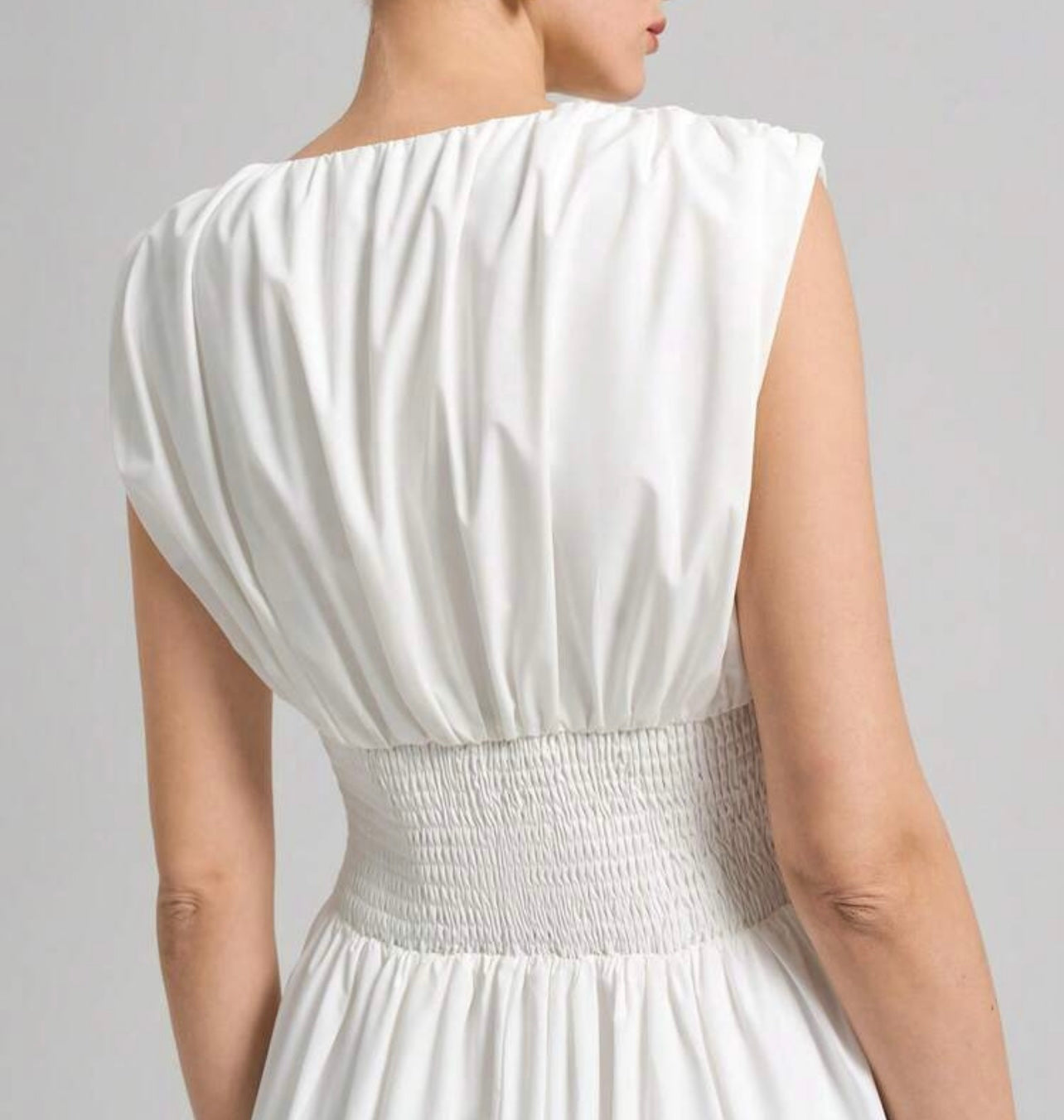 Classic Casual White Dress
