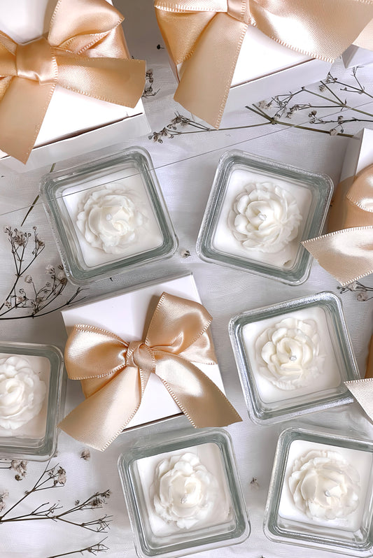 توزيعات شمعة مس سويت الزجاجية