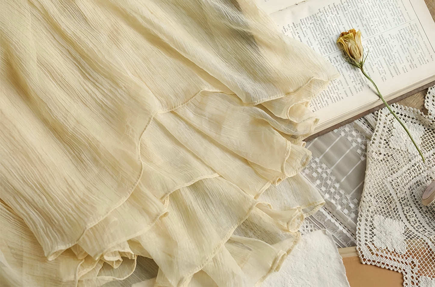 Vintage Embroidery White Dress