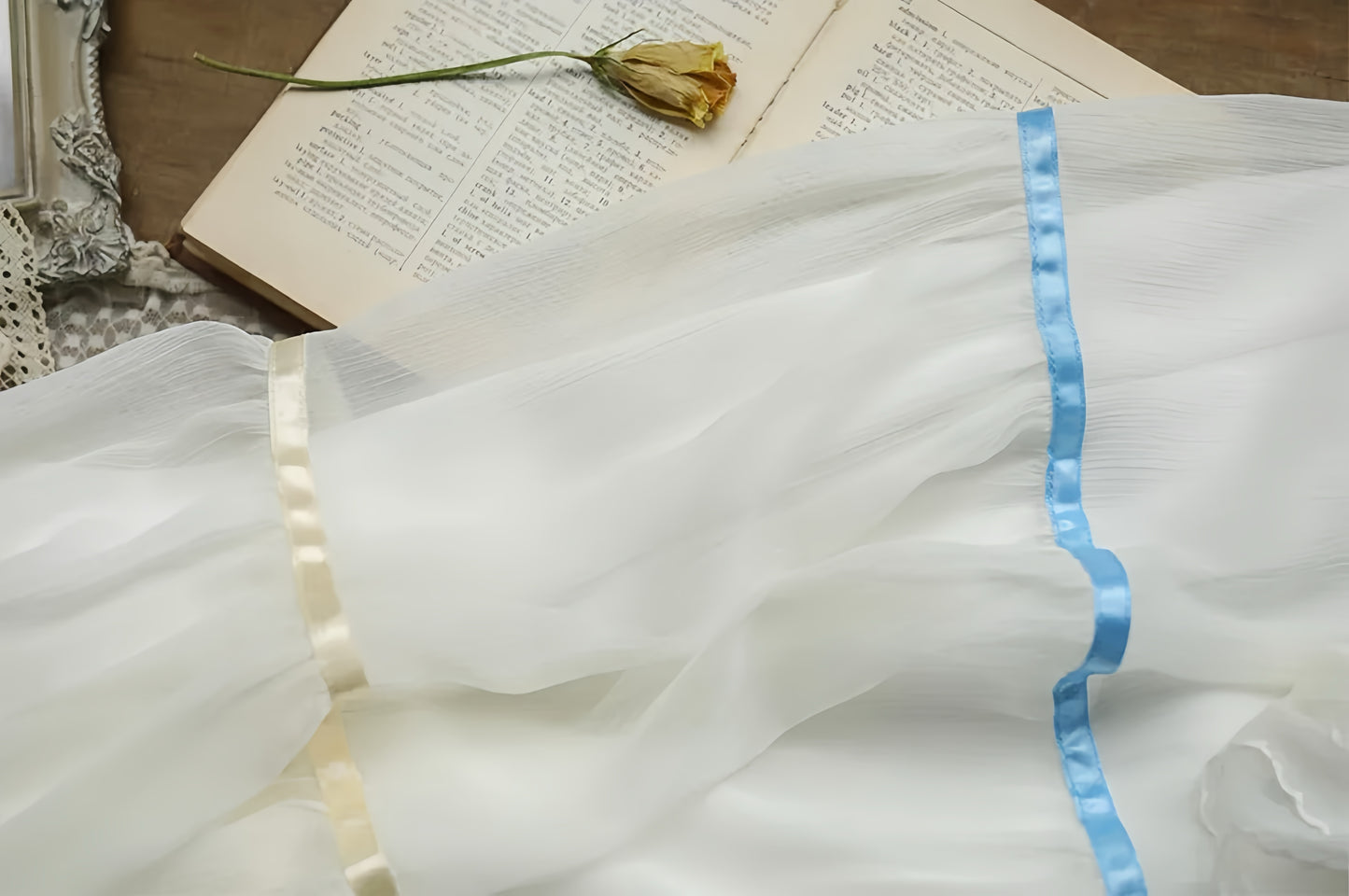 Vintage Embroidery White Dress