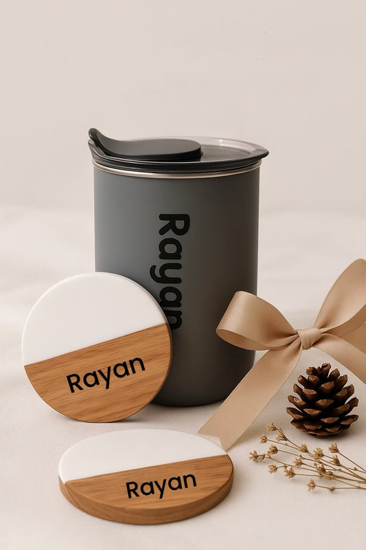 Personalized Cup & Coaster Set