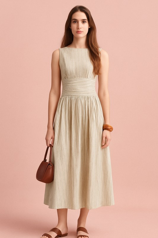 Striped Elegant Dress