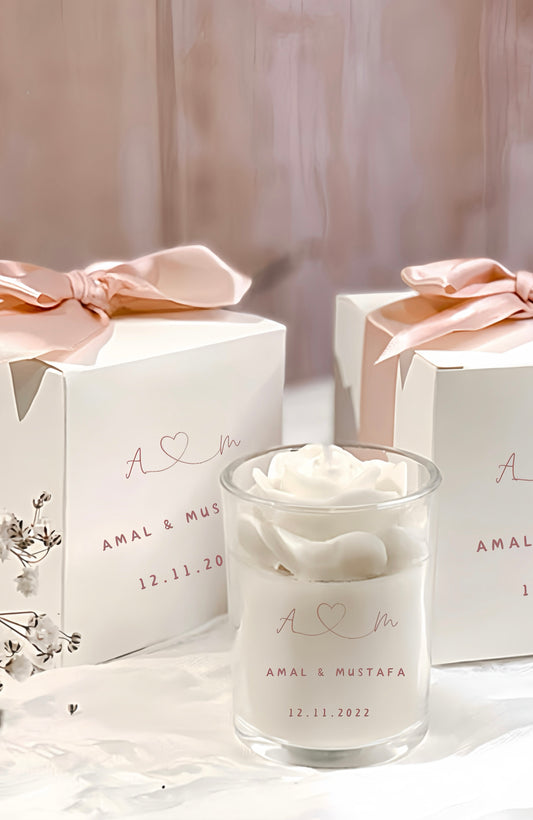 شموع الارتيسال مع الروز