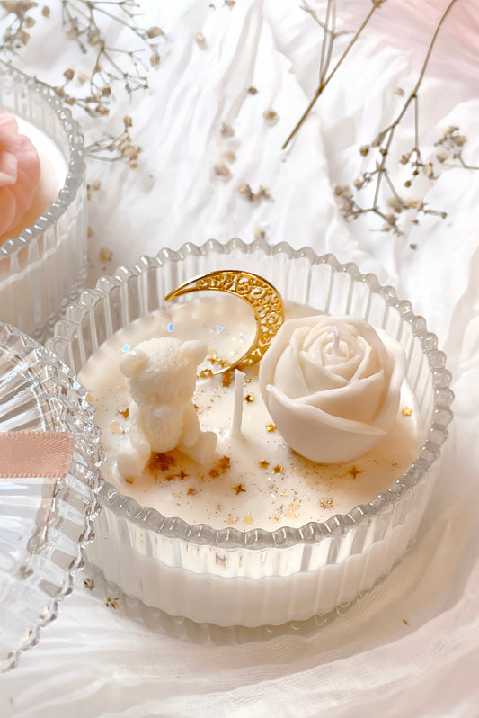 شمعة التيدي بير الزجاجية