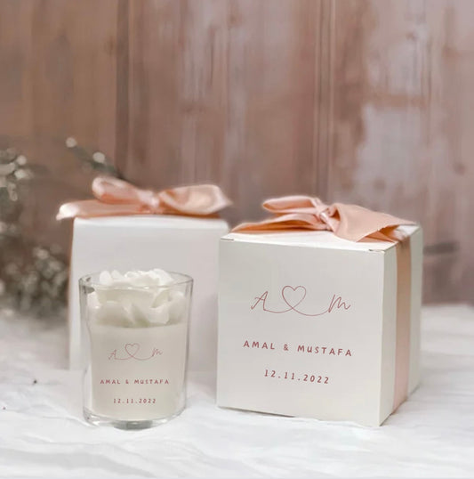 شموع الارتيسال مع الروز