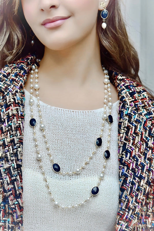 Unique Long Pearl Necklace