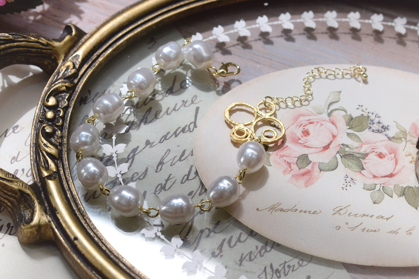 Charm Pearl Bracelet