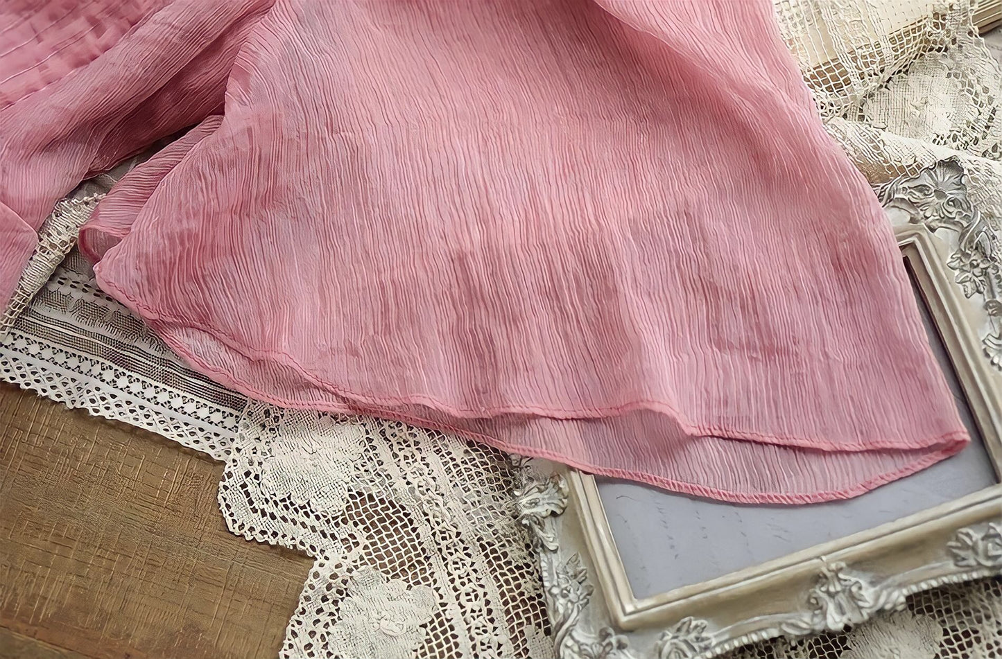 Sweet Elegant Chiffon Embroidery Long Dress