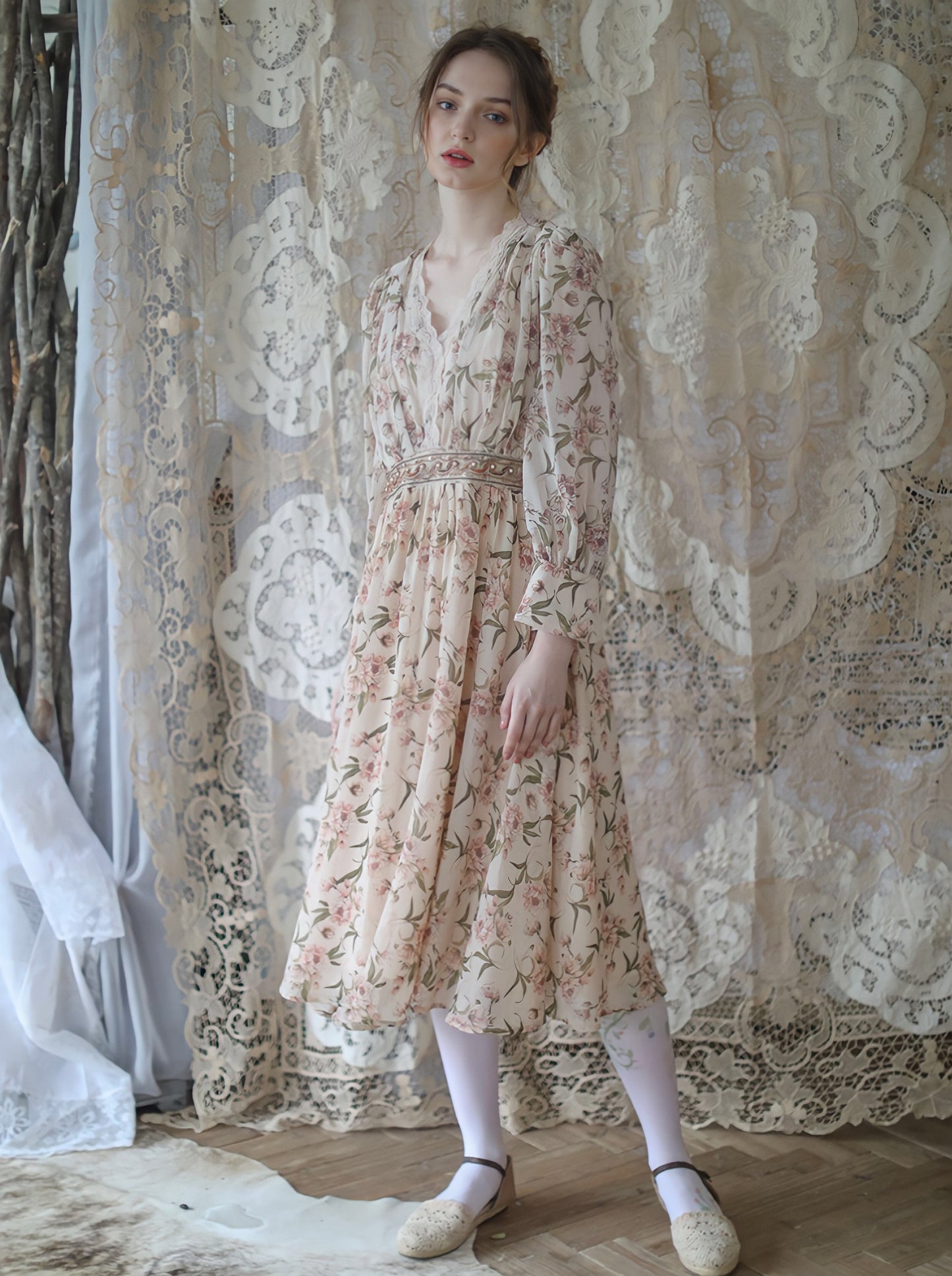 Vintage Elegant Lace Dress