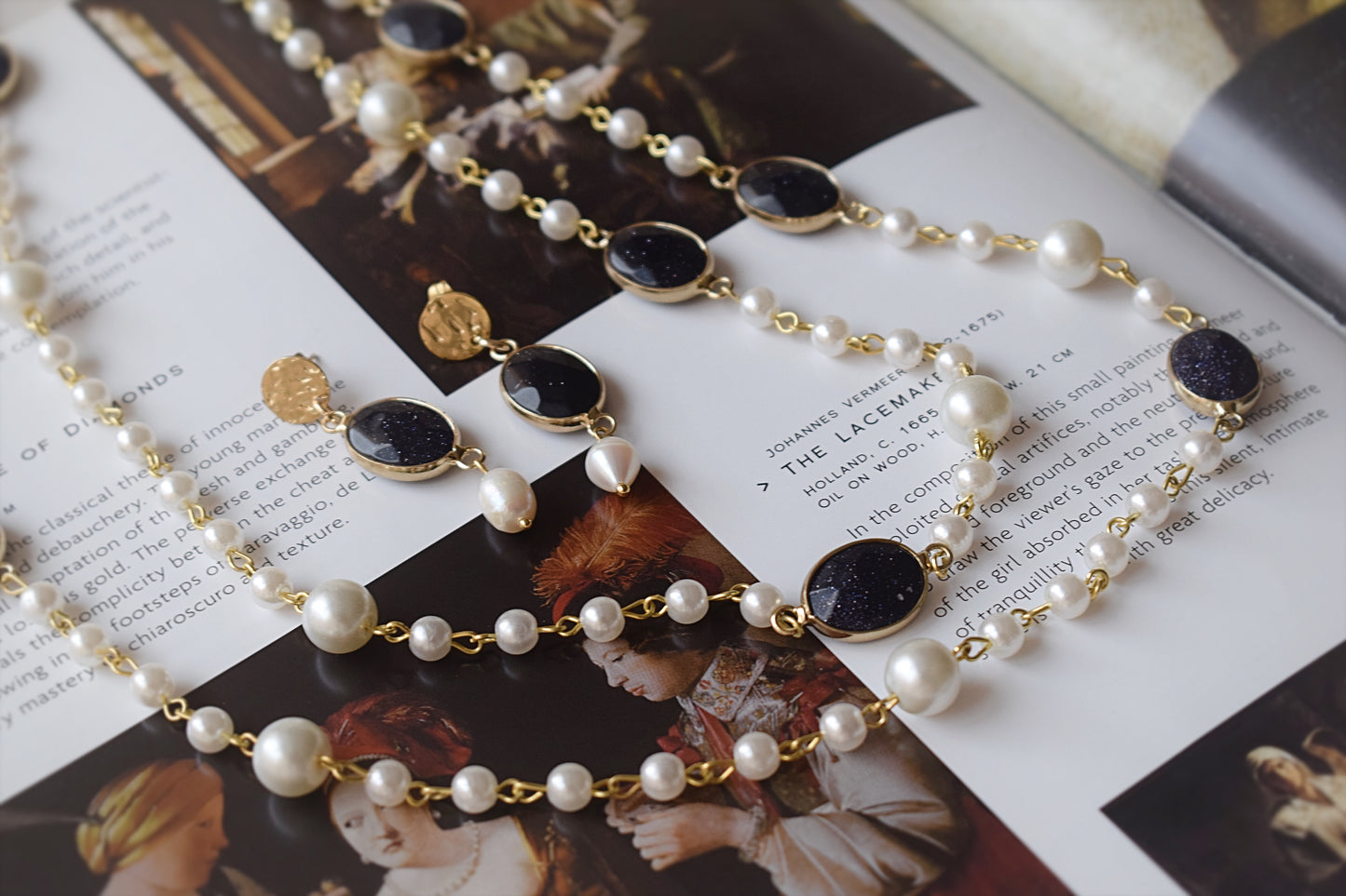 Unique Long Pearl Necklace