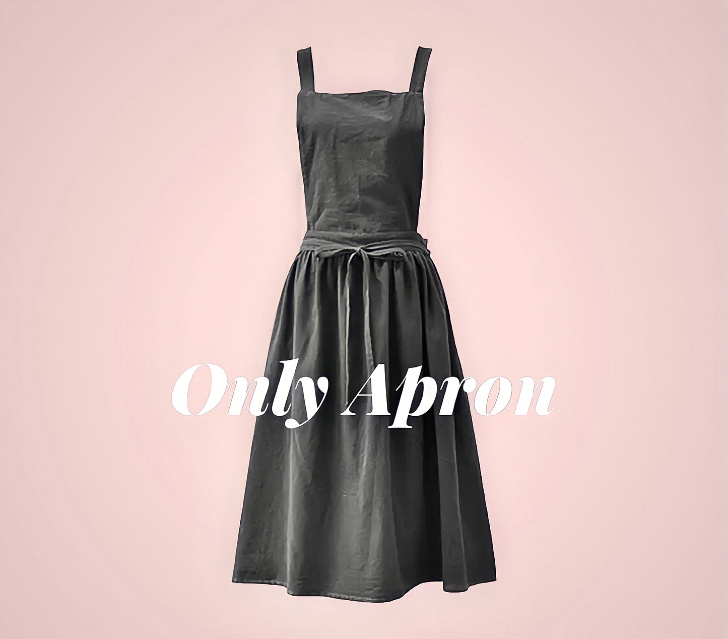 Vintage Cotton Dress With Apron & Hair Bow