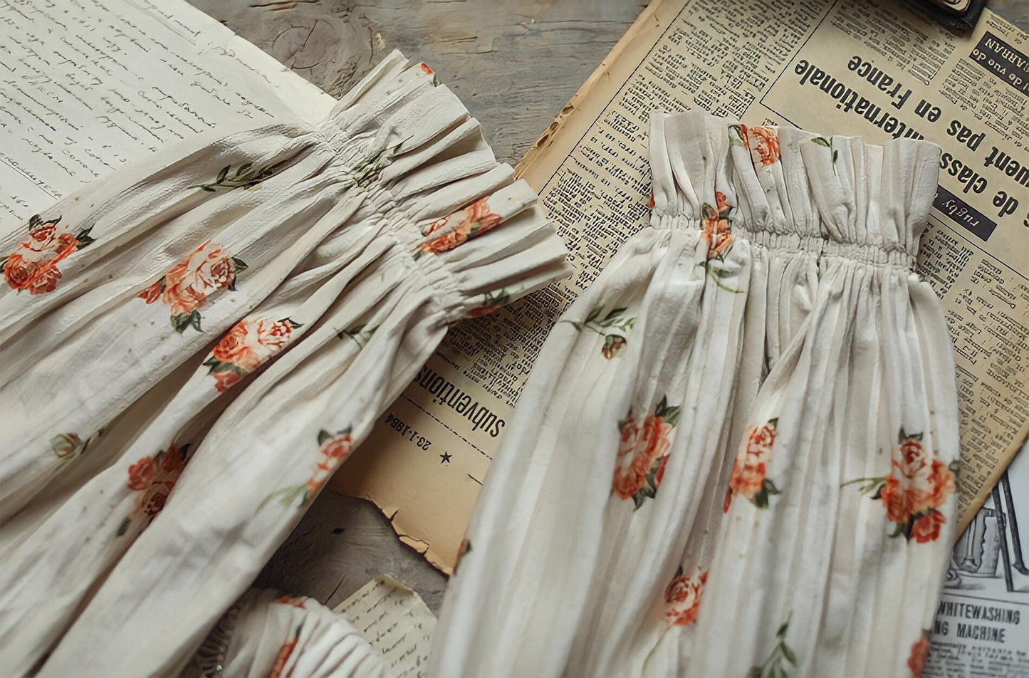 Vintage Elegant Floral Velvet Dress