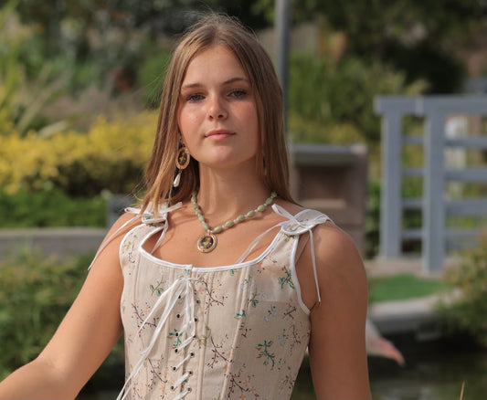 Victorian Baroque Pearl Art Photo Necklace