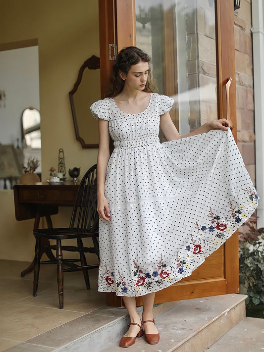 French Vintage Elegant Dress
