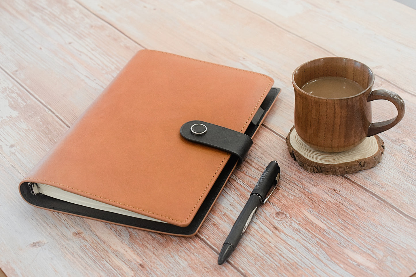 Vintage Brown Leather A5 Notebook