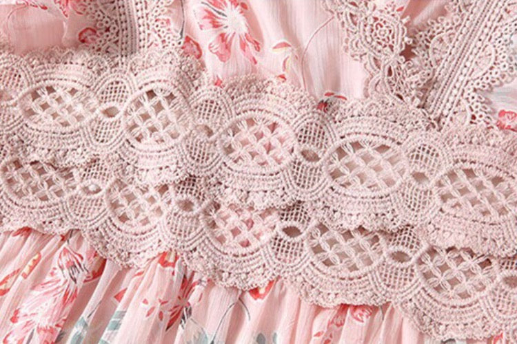Elegant Vintage Chiffon Dress