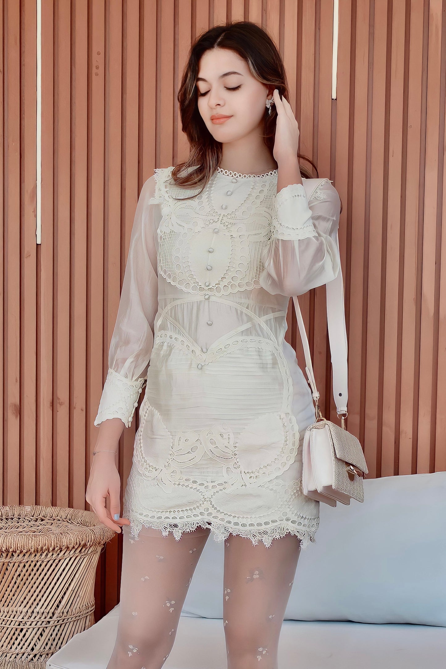 Lace Apricot Dresses