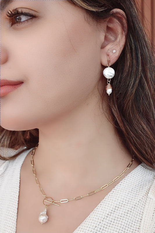 Handmade Pearl Earrings