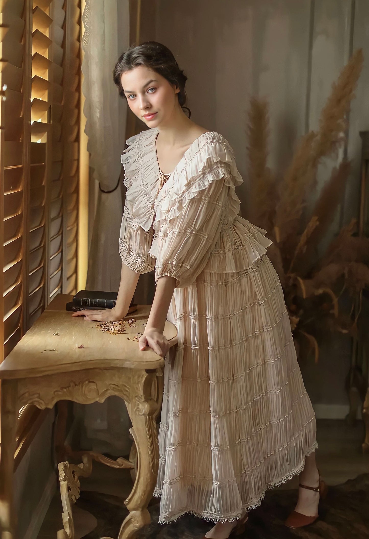 Elegant Pleated Luxury Maxi Dress