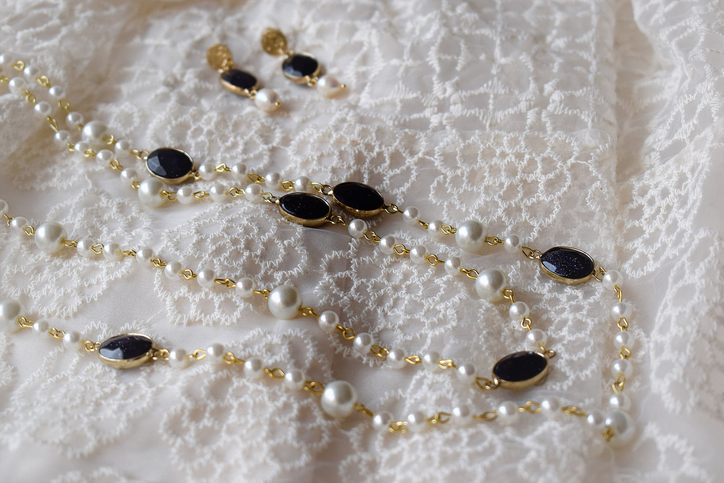 Unique Long Pearl Necklace