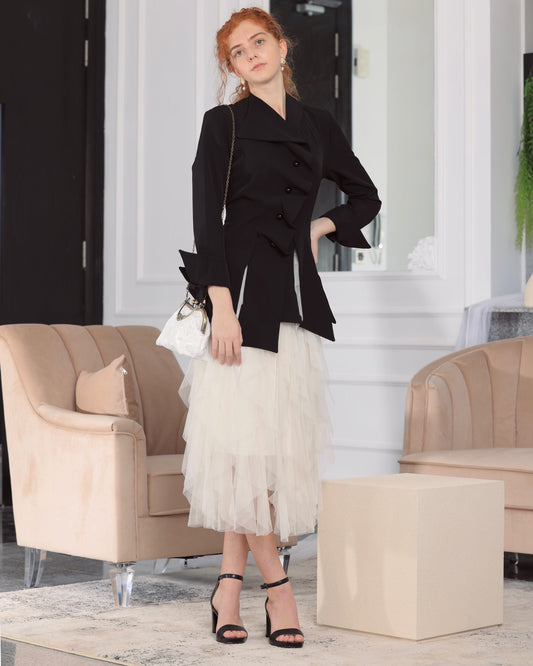 Classic Victorian Skirt & Summer Elegant Blouse