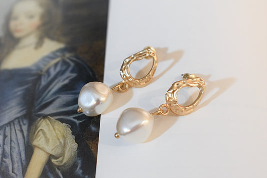 Victorian Pearl Drop Earrings