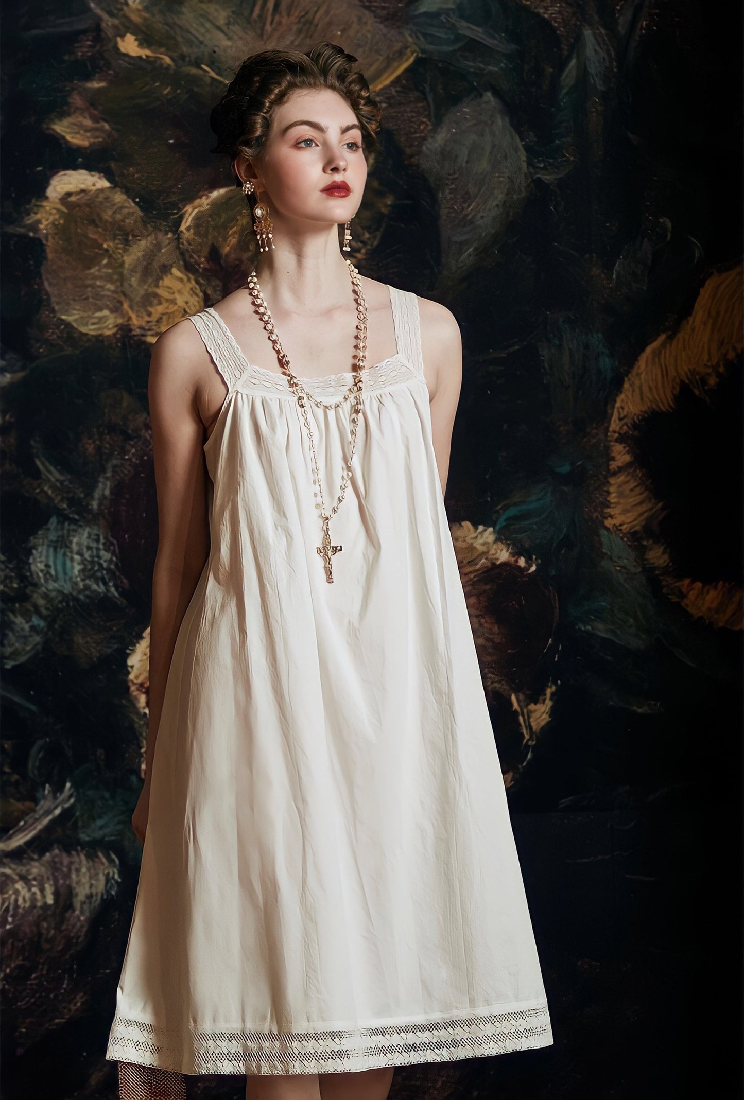 French Elegant Queen Palace Robe Set