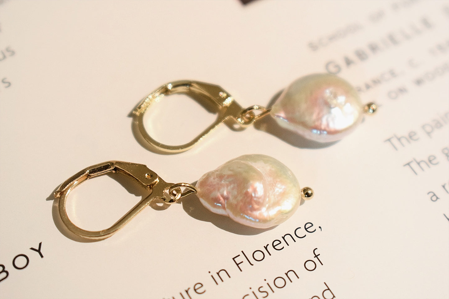 Victorian Baroque Pearls Earrings