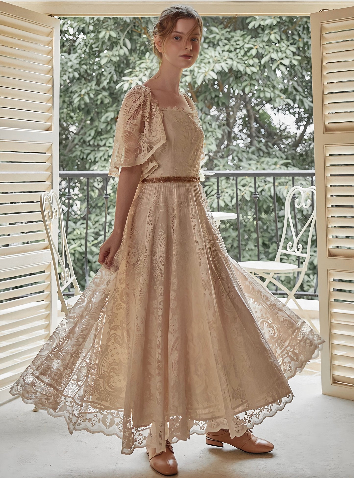 French Lace Elegant Dress
