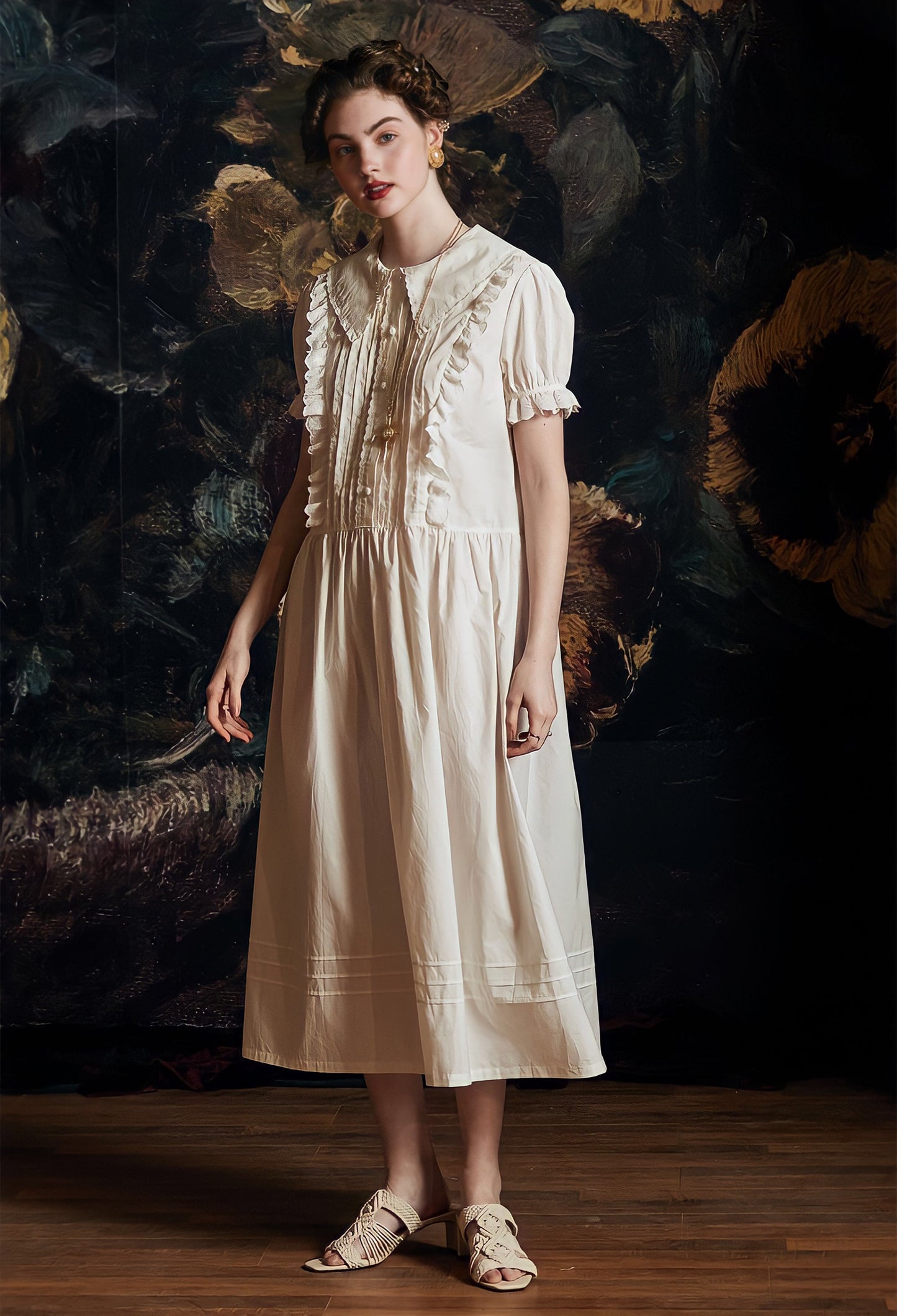 French Elegant Dress European Medieval Style