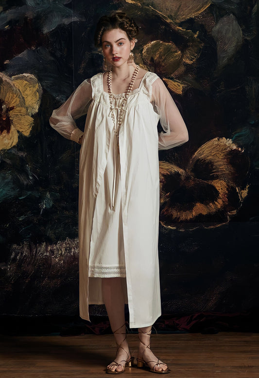 French Elegant Queen Palace Robe Set