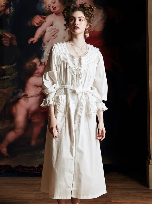 High Quality French Homewear Robe Set