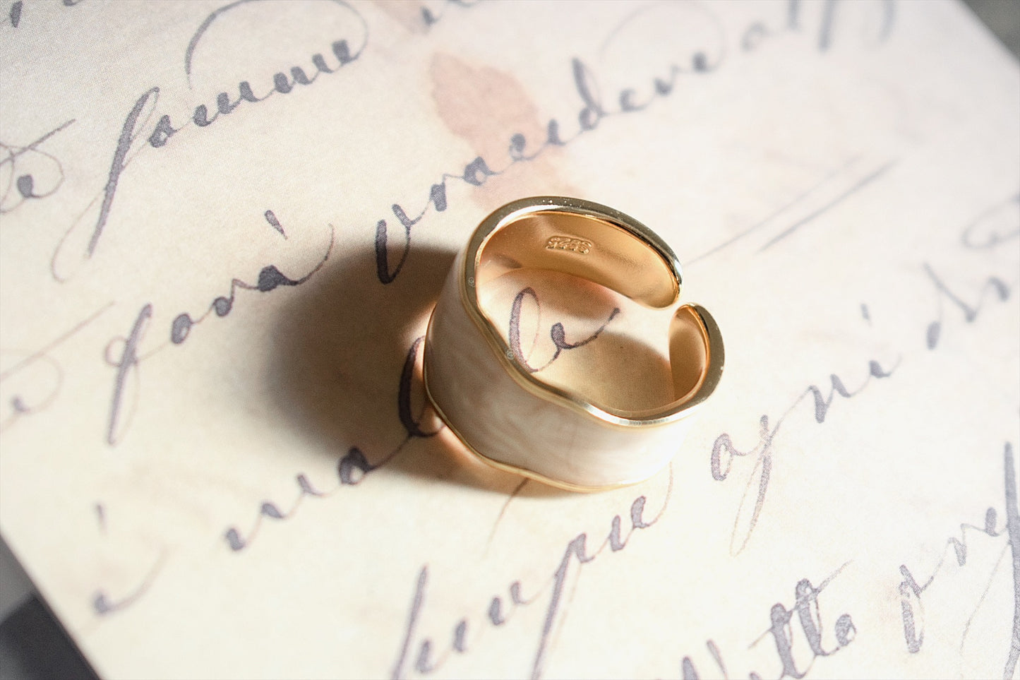 Enamel Glaze Royal Ring