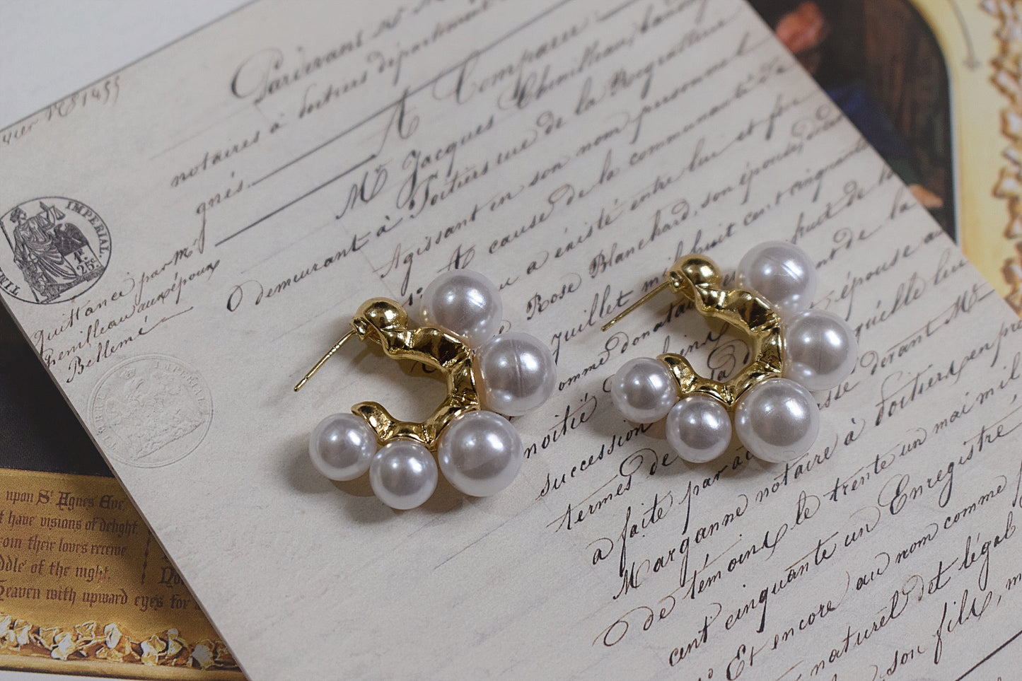 Elegant Pearl Earrings