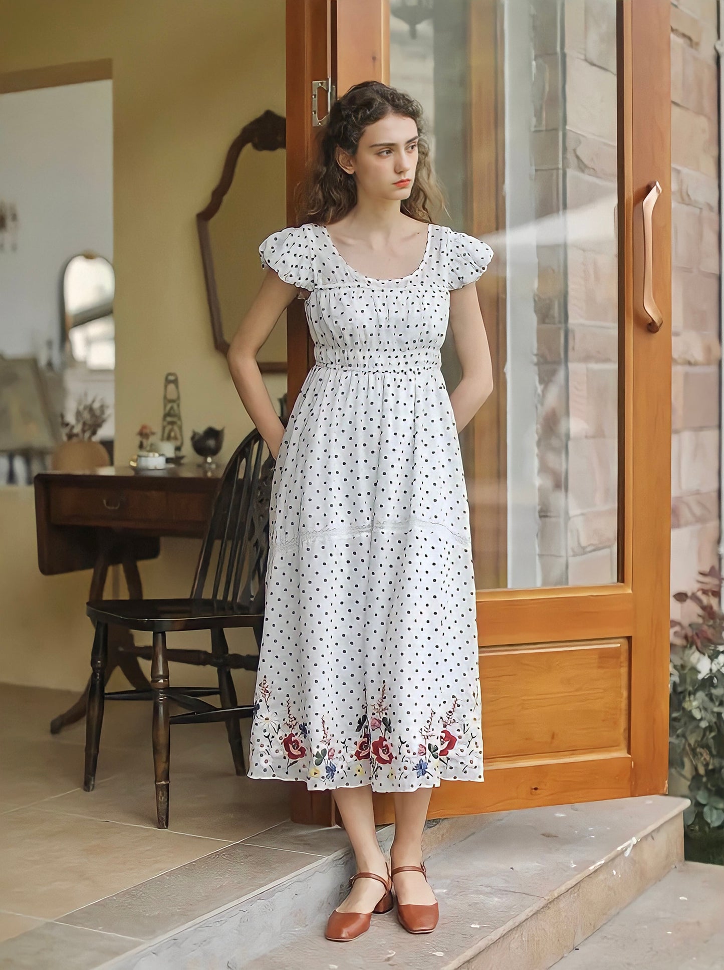French Vintage Elegant Dress