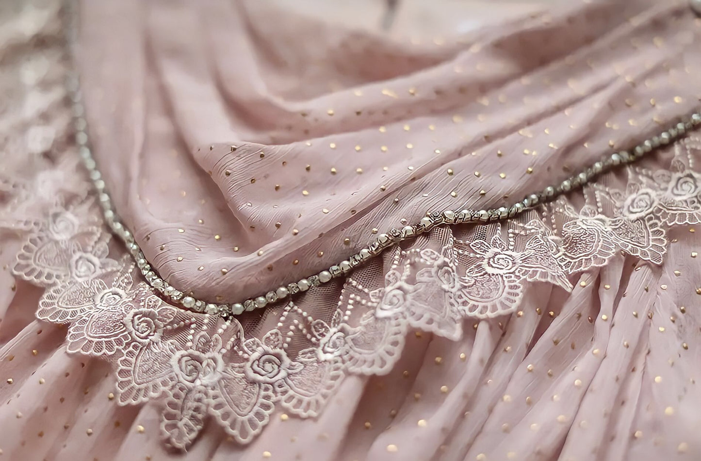 Elegant Bow Pink Dress
