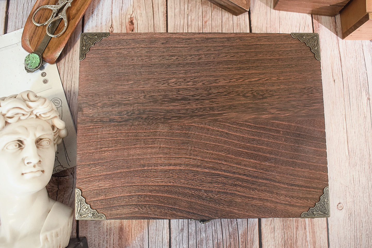 Vintage Wooden Journal Box