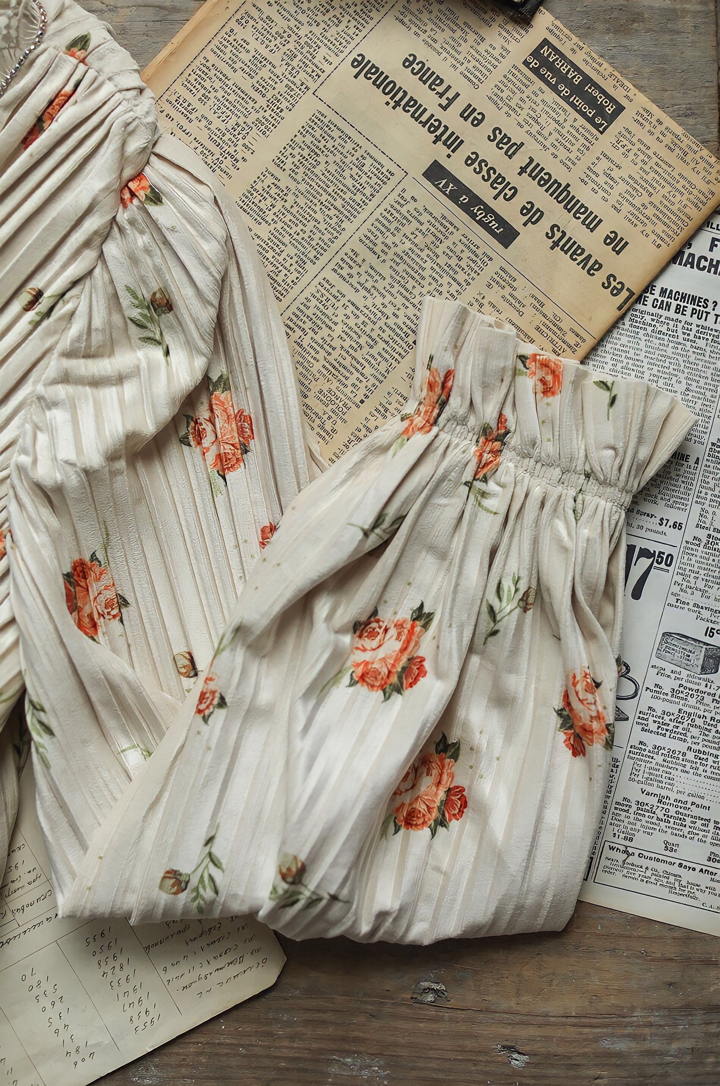 Vintage Elegant Floral Velvet Dress