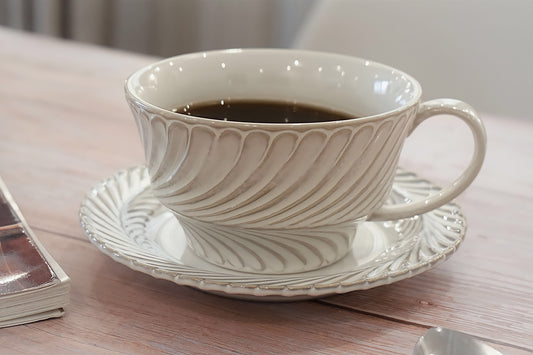 Handmade Coffee Cup Saucer Set