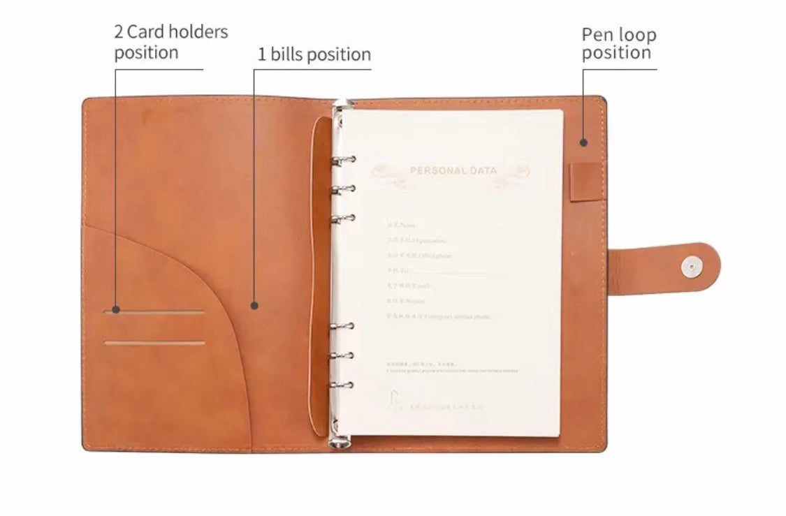 Vintage Brown Leather A5 Notebook