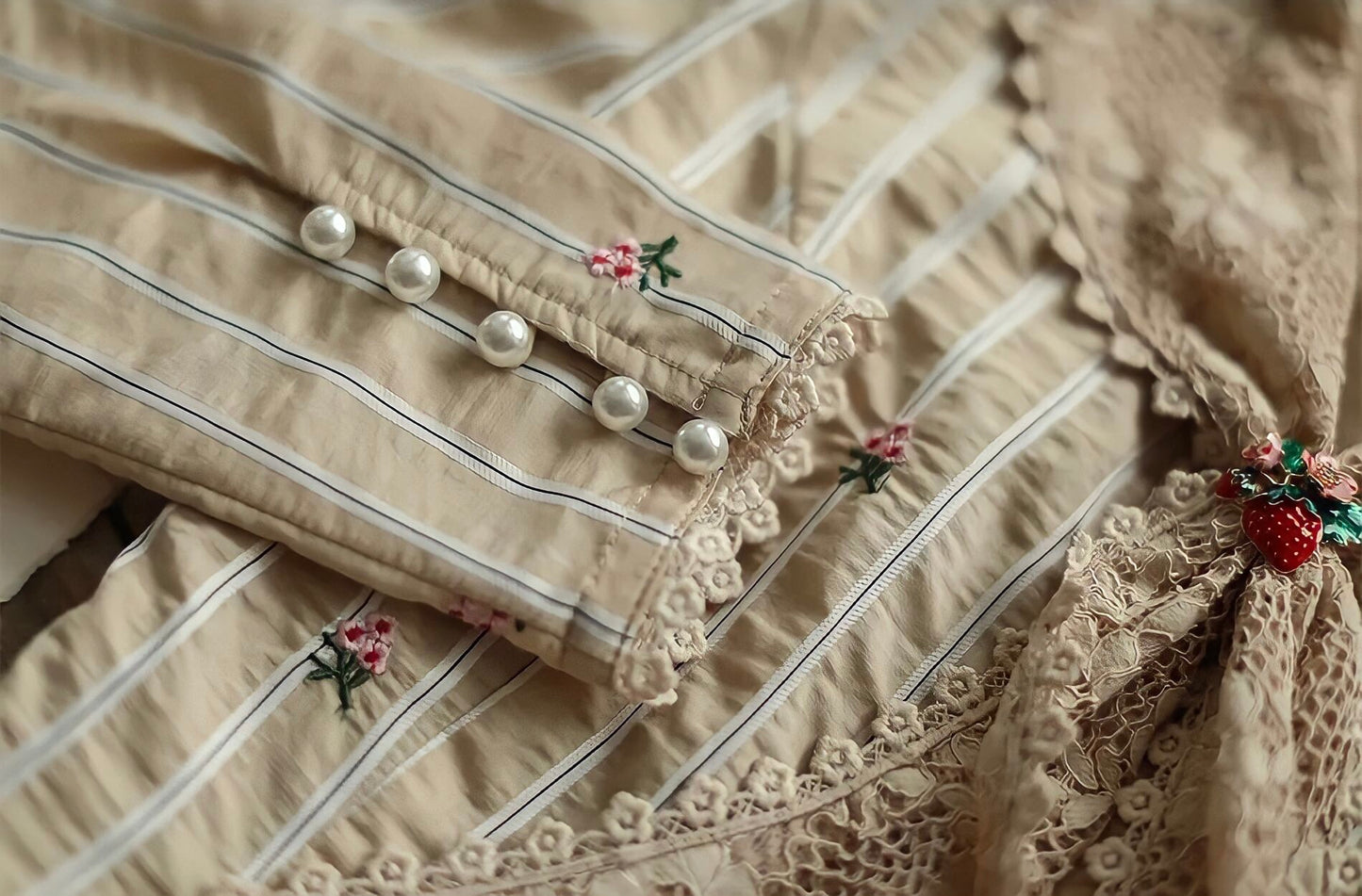 Vintage Elegant Striped Dress