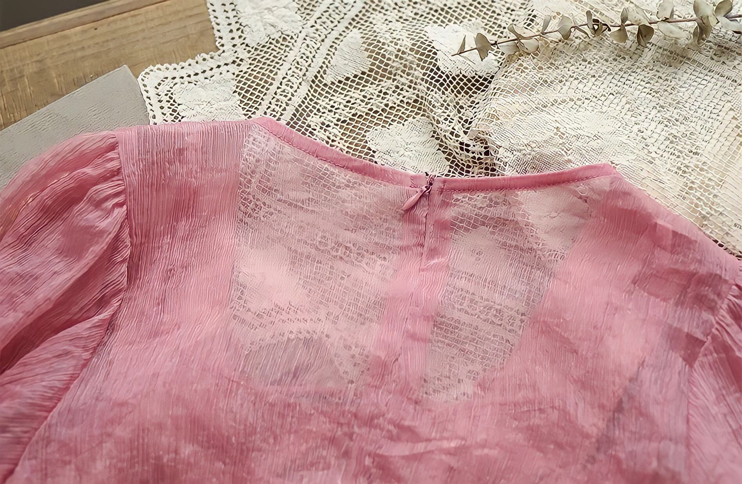Sweet Elegant Chiffon Embroidery Long Dress