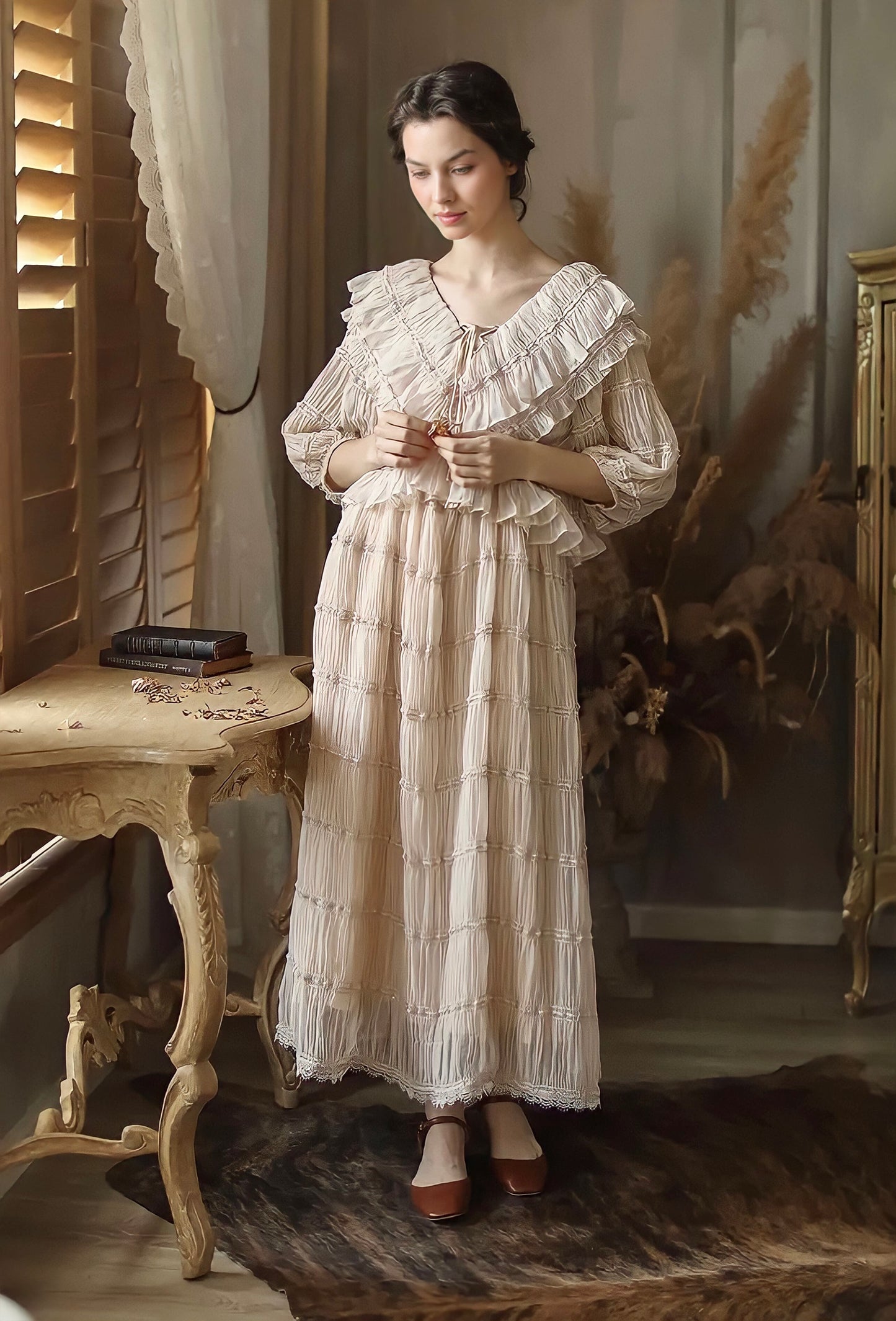 Elegant Pleated Luxury Maxi Dress
