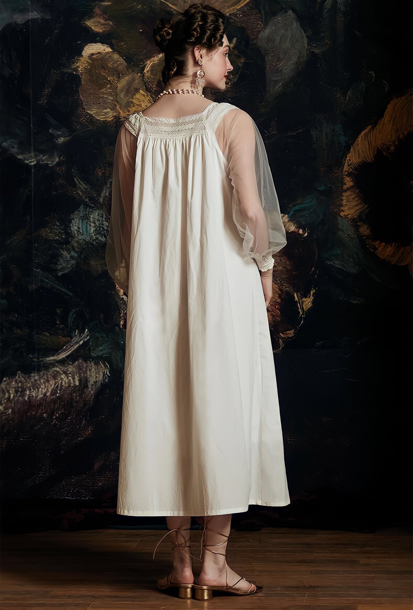 French Elegant Queen Palace Robe Set