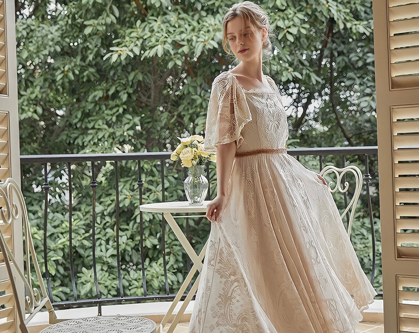 French Lace Elegant Dress