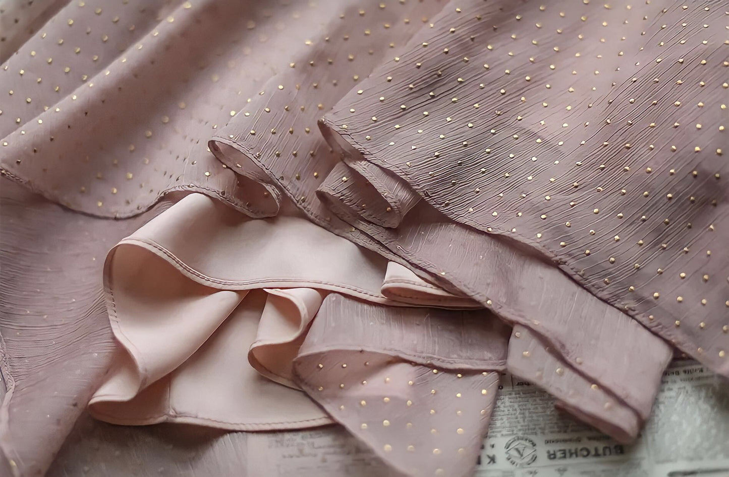 Elegant Bow Pink Dress