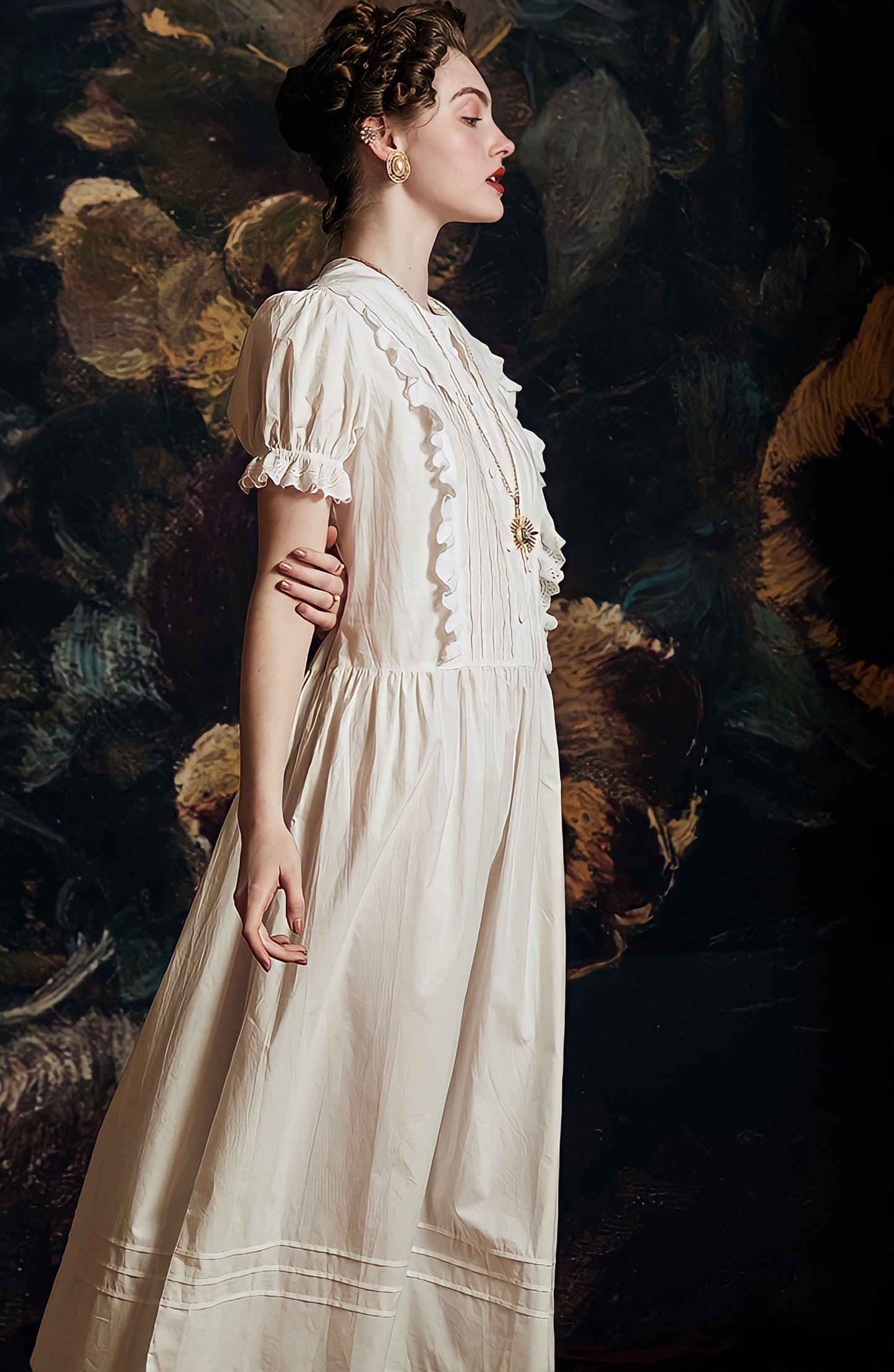 French Elegant Dress European Medieval Style