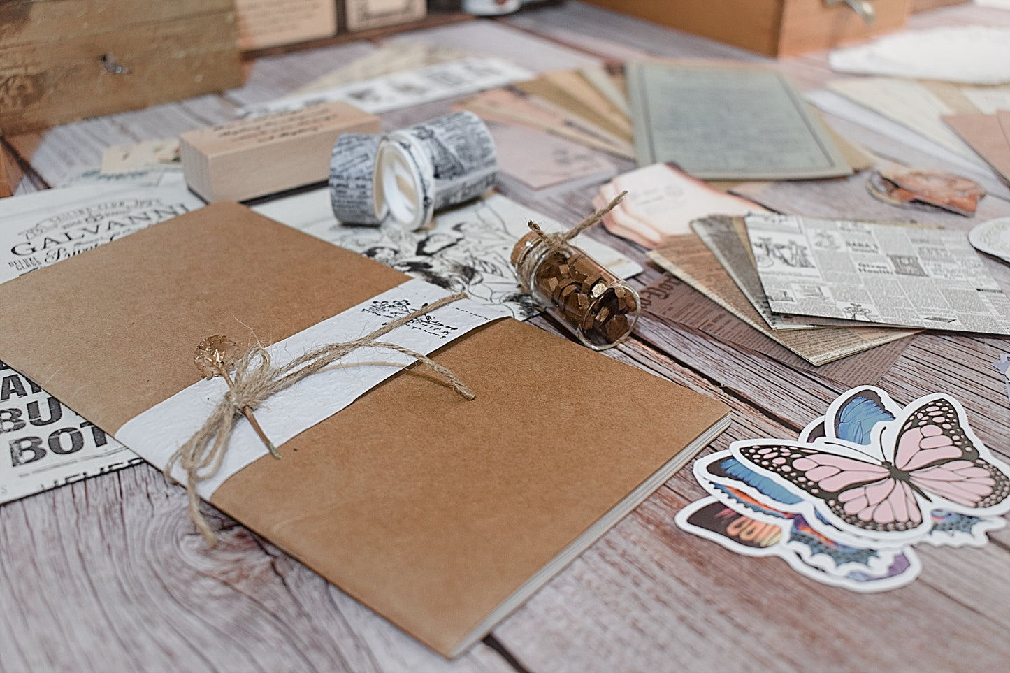 Vintage Wooden Journal Box