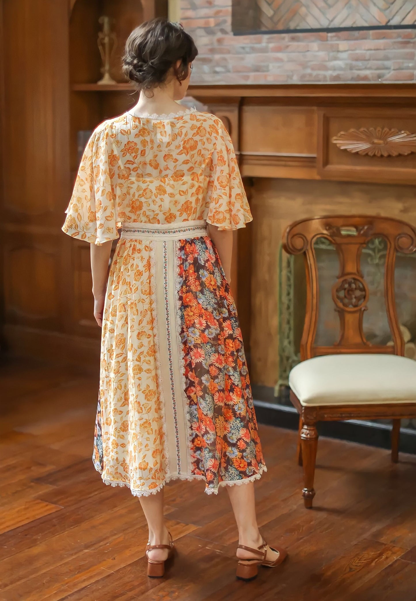 Elegant Embroidered Midi Dress