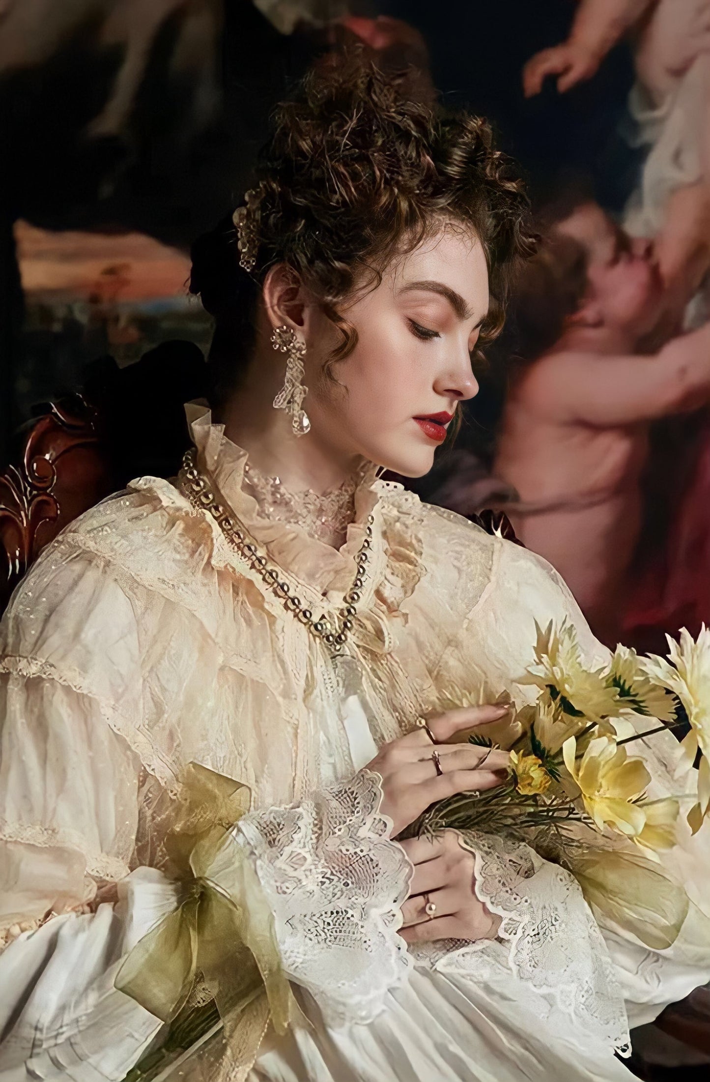 Luxury Victorian Summer Lace Shawl